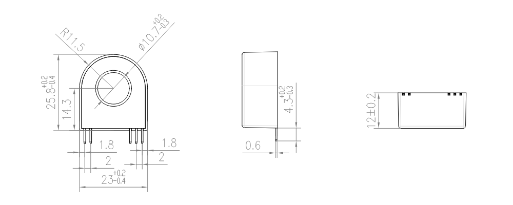 PCB Mount Leakage Current Sensor