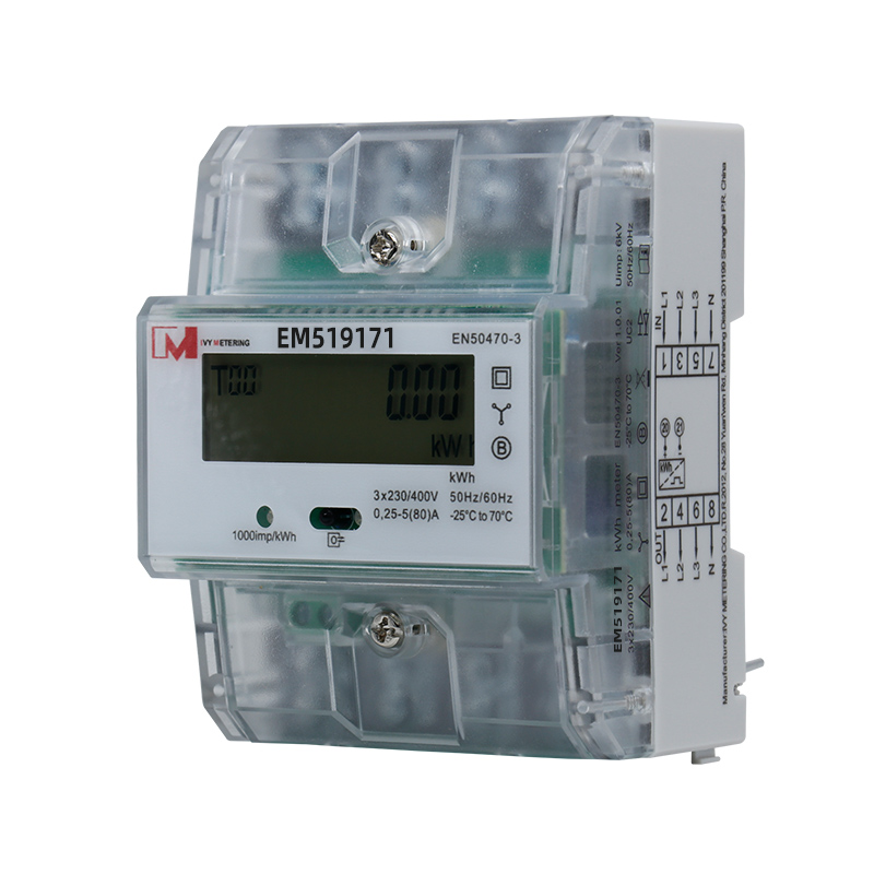 400V DIN Rail 3 Phase IR SO Output Energy Meter