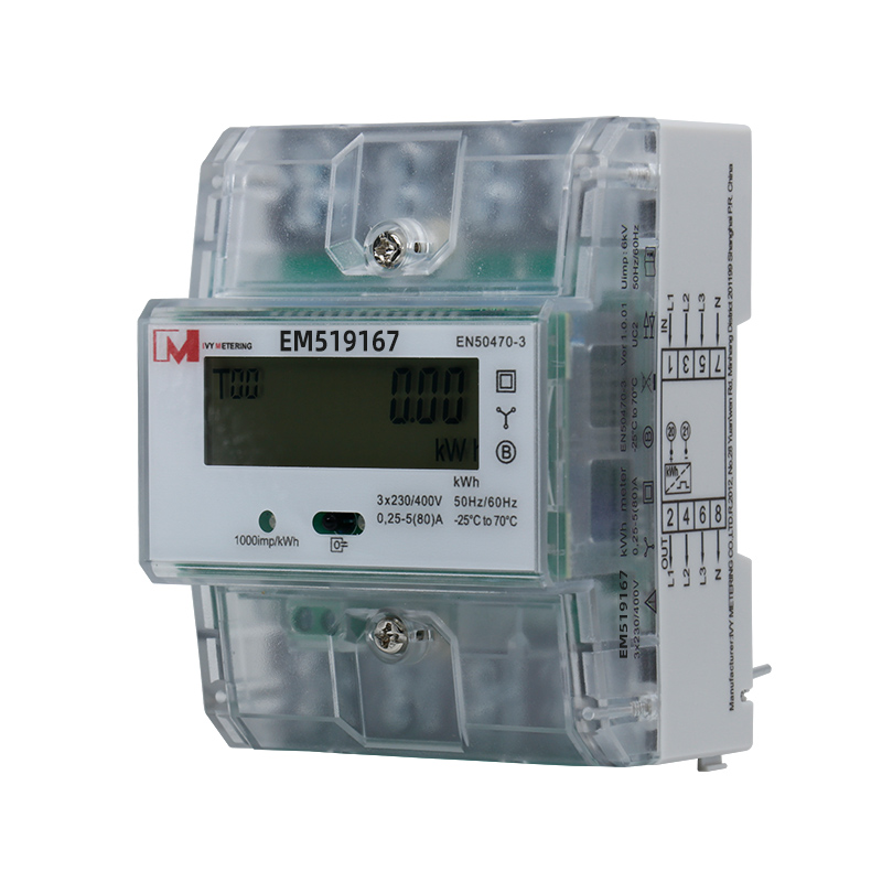 Three Phase RS485 PV Solar Blackout Display Energy Meter