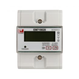 MID Approved Three Phase RS485 Modbus CT Type Energy Meter