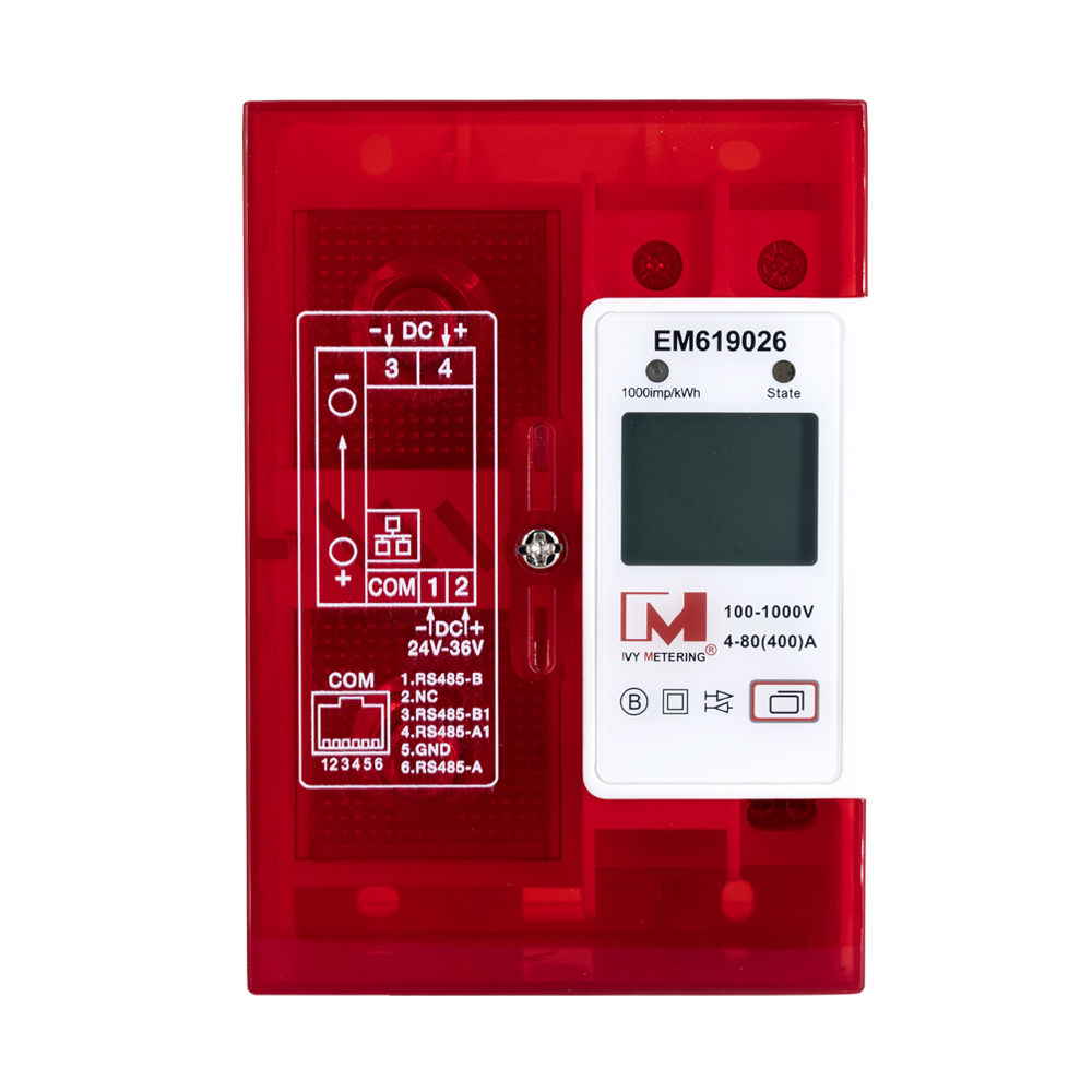 400A DC Energy Meter RS485 Modbus with Built in Shunt MID Standard